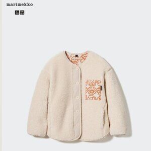 Uniqlo x Marimekko Fleece  Jacket In Natural 13Y(160)